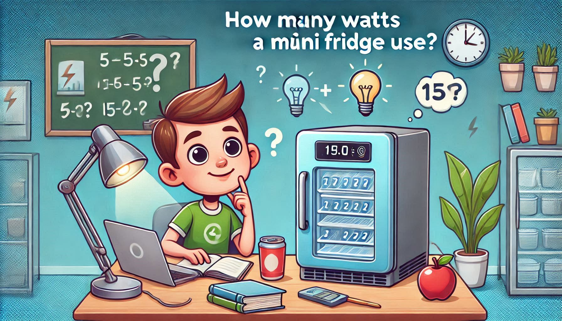 how many watts does a mini fridge use