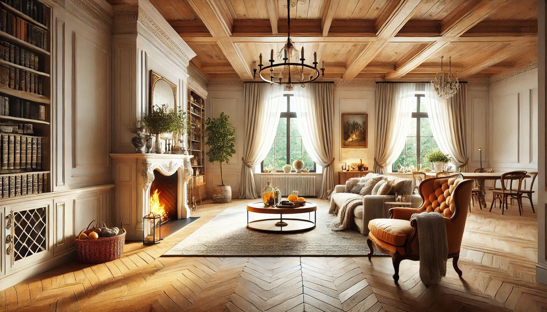 Oak honey wheat wood floors - Cozy & Elegant Living