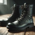 dark combat boots