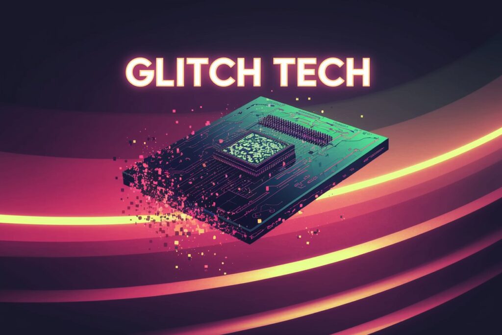 glitch tech coloring pages